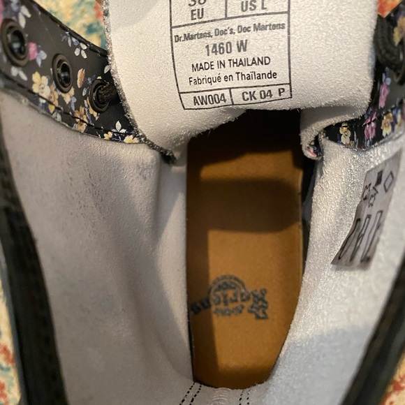 Dr. Martens Black Floral Boots - Picture 6 of 8